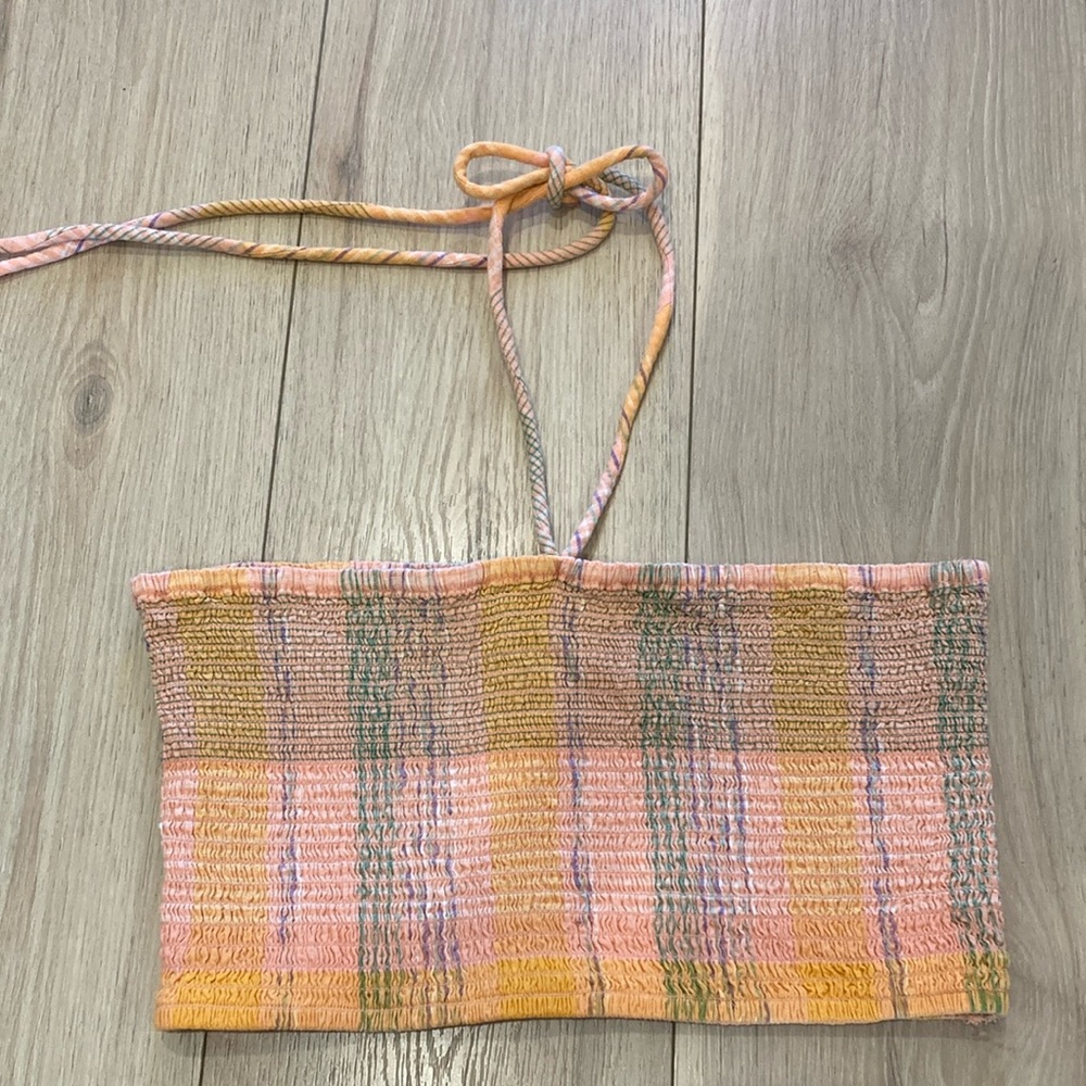 NWOT Waffle Halter Top